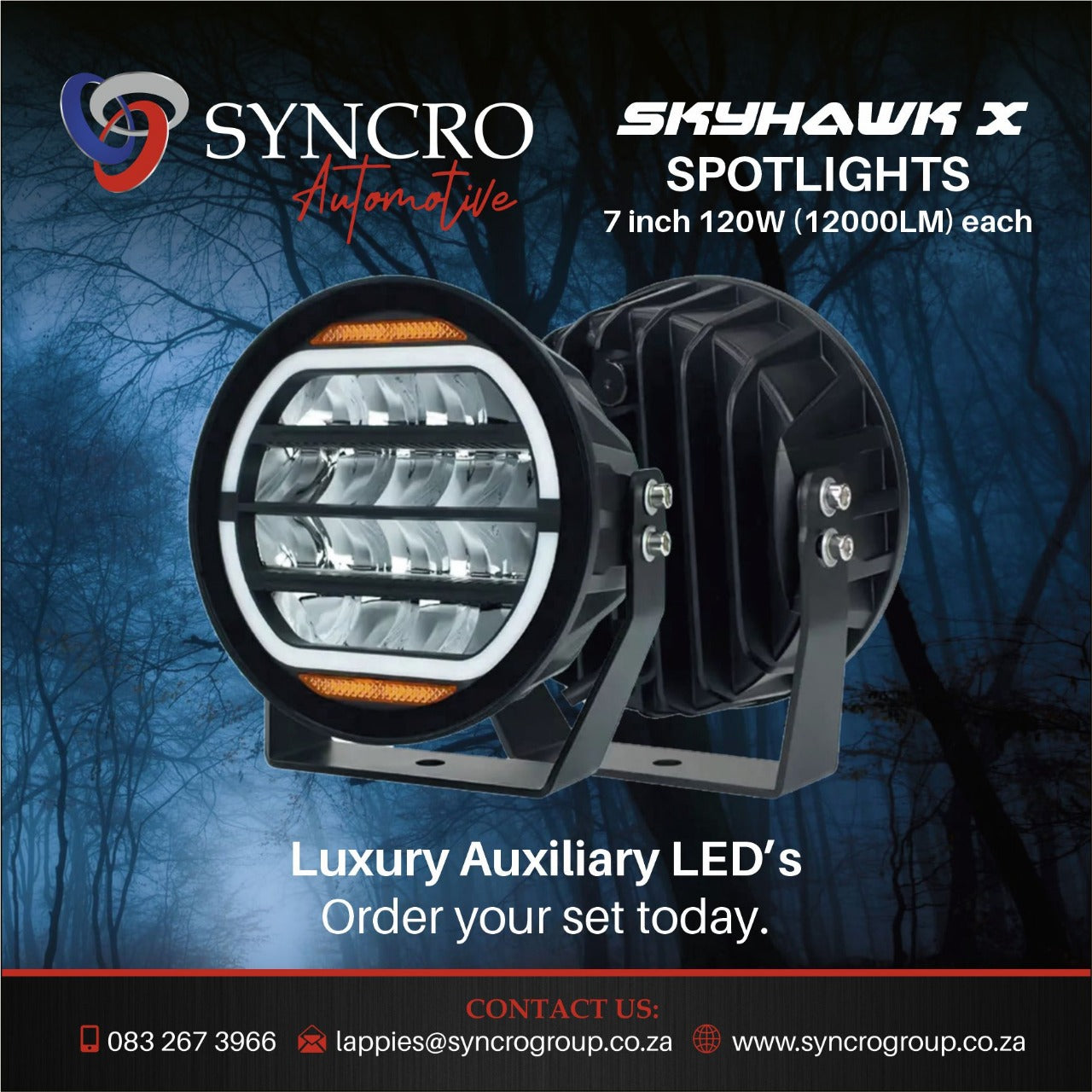 SkyHawk X 7 Inch – Spotlights
