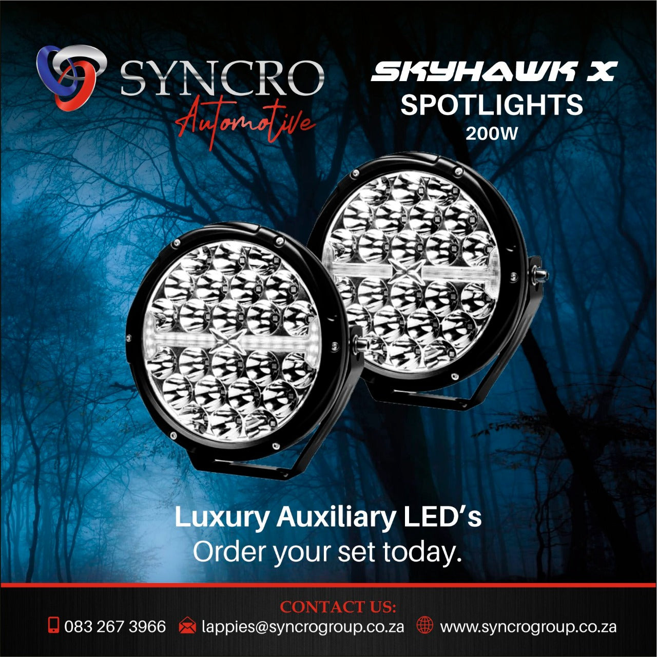 SkyHawk X 7 Inch – Spotlights (OUT OF STOCK)
